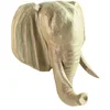 Image de décopatch MA024O - Un Support en Papier Brun mâché 31x16,5x36 cm, Trophée Tête d'éléphant