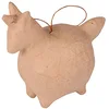 Image de Décopatch NO045C - Licorne boule à suspendre et à décorer en papier mâché brun - 11,5x6x11 cm