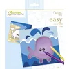 Image de My Mandarine GY130C - Un Carnet de Coloriage Graffy Easy 24 Pages 20x20 cm - À partir de 2 Ans - Animaux Marins