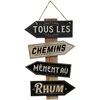 Image de Sud trading Compagny Plaque Bois Panneau directionnel Tous Les chemins