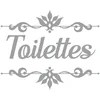 Image de Rétro Sticker décoratif de Porte Toilettes