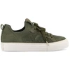Image de NO NAME pour femme. KNGHFX0 Baskets en tissu vert avec fermeture à lacets (39), Plat, Casuel