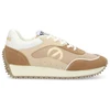 Image de NO NAME pour femme. LNIASC0 Baskets punky en cuir avec matériaux durables et semelle crantée marron (37), Plat, Lacets, Casuel