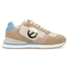 Image de NO NAME pour femme. QNIPSK0 Baskets Tova Runner en cuir et toile avec semelle beige clair (36), Plat, Lacets, Casuel