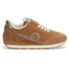 Image de NO NAME pour femme. KNHRVS0 Trainers City Run Jogger brown (37), Cuir, Marron, Plat, Lacets, Casuel, Polyester recyclé