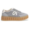 Image de NO NAME pour femme. TNPSCV0 Play Side Leather Sneakers grey (36), Cuir, 3 à 5 cm, Lacets, Casuel, Gris
