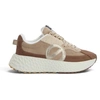 Image de NO NAME pour femme. KNVCDD0 Baskets Carter Runner Daddy beige (38), Tissu, 3 à 5 cm, Lacets, Casuel, Nu