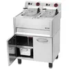 Image de Friteuse électrique 2 x 8 litres avec soubassement 66 - Casselin