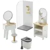 Image de VERTBAUDET Mobilier de Salle de Bain pour poupée Mannequin en Bois Blanc TU
