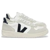Image de VEJA pour femme. VX0101380 Chaussures en cuir V-10 blanc (37), Plat, Lacets, Casuel