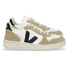 Image de VEJA pour homme. VX0503138 Baskets en cuir V-10 blanc, beige (42), Plat, Lacets, Casuel