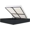 Image de ECLIPSE Lit adulte 160x200 cm avec coffre de rangement - Simili Noir