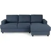 Image de Canapé dangle droit 4 places - Tissu bleu - Contemporain - L 215 x P 140 H 86 cm - PAUL