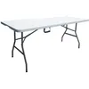 Image de Table de réception pliante - TERRANOVA - Blanche - Structure acier et Plateau en Polyéthylène PEHD - 8 personnes - 180x74xH735 cm