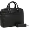 Image de Hexagona Paris - Porte-Documents - pour Homme - Collection Difference - Noir - en Synthétique - 2 poignées Non réglables - Sac Business - Sac d'affaires Multifonction