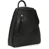 Image de Hexagona Paris - Sac transformable - pour Femme - Collection CONFORT - Noir - en Cuir de vachette grainé - Porté Transform - Sac a main femme - Sac bandoulière - Petit Sac - Sac à main bandoulière