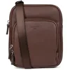Image de Hexagona - Sacoche - Compatible téléphone portable - Pour Homme - Collection Confort - Chocolat