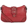 Image de FAGOLA - Sac porté travers - Compatible téléphone portable - Pour Femme - Collection Véra - Carmin