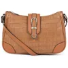 Image de FAGOLA - Sac porté travers - Compatible téléphone portable - Pour Femme - Collection Véra - Noisette