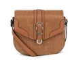 Image de FAGOLA - Sac porté travers - Compatible téléphone portable - Pour Femme - Collection Véra - Noisette