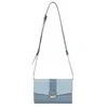 Image de FAGOLA - Pochette de soirée - Compatible téléphone portable - Pour Femme - Collection Maria - Bleu clair