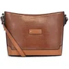 Image de FAGOLA - Sac porté travers - Compatible téléphone portable - Pour Femme - Collection Maria - Cognac
