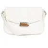 Image de FAGOLA - Sac porté travers - Compatible téléphone portable - Pour Femme - Collection Maria - Blanc