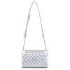 Image de FAGOLA - Sac porté travers - Compatible téléphone portable - Pour Femme - Collection Daisy - Argent