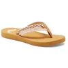 Image de Roxy Porto - Beach Flip-Flops for Women - Tongs de plage - Femme - 38 - Marron