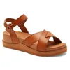 Image de Roxy Kamila - Platform Sandals for Women - Sandales compensées - Femme - 40 - Beige