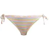 Image de Roxy Wavy Stripe - Tie Side Bikini Bottoms for Women - Bas de Bikini à Nouer sur Les côtés - Femme - Orange