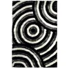 Image de Tapis 200x300 cm DOMI CERCLES coloris noir et blanc