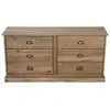 Image de Commode 6 tiroirs ALONG cir  finition coloris teck