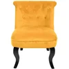 Image de Fauteuil en tissu MARQUIS coloris moutarde