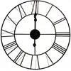 Image de Horloge murale 60 cm en métal CLEM coloris noir