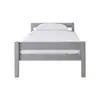 Image de Lit simple 90x190 cm ANDY coloris gris