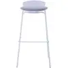 Image de Tabouret SOHAN hauteur 79cm coloris blanc/gris