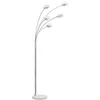 Image de Lampadaire 195 cm DOUBLE SQUARE 5 coloris argenté