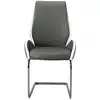 Image de Chaise INDIANA coloris gris et blanc