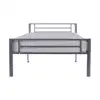 Image de Lit simple 90x190 cm OLE coloris gris