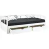 Image de Lit banquette 90x190 cm MELODY 2 coloris blanc
