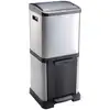 Image de Poubelle cuisine 34 L TRIMOI coloris gris