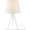 Image de Lampe Métal et tissu 45 cm TREPIED coloris blanc