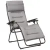 Image de Lafuma MOBILIER - Fauteuil Relax Transat Jardin - Chaise Longue - Matelassé Zéro Gravité - Futura - Becomfort® - Gris Silver - Fabriqué en France - LFM3130_8901 - Garantie 5 Ans - L.88xl.71xH.115cm