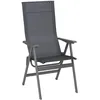 Image de Lafuma MOBILIER - Fauteuil Pliant Dossier Haut - Zen-it - Batyline® Duo - Gris Obsidian - Fabriqué en France - LFM2780_9718 - Garantie 5 Ans - L.64xl.62xH.117cm