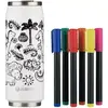 Image de Gourde LES ARTISTES PARIS Creative Color Set Dino mat 500ml