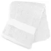 Image de Soleil d'ocre, Lagune Drap de Bain, Coton 500 GR/m2, Blanc, 100x140 cm