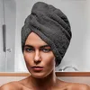 Image de Soleil d'ocre, Serviette de Bain pour la tête en Coton 24x62 cm Lagune Gris