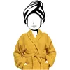 Image de Soleil d'ocre, Peignoir en coton 500gr/m2 Taille L LAGUNE moutarde