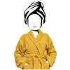 Image de Soleil d'ocre, Peignoir en coton 500gr/m2 Taille XL LAGUNE moutarde
